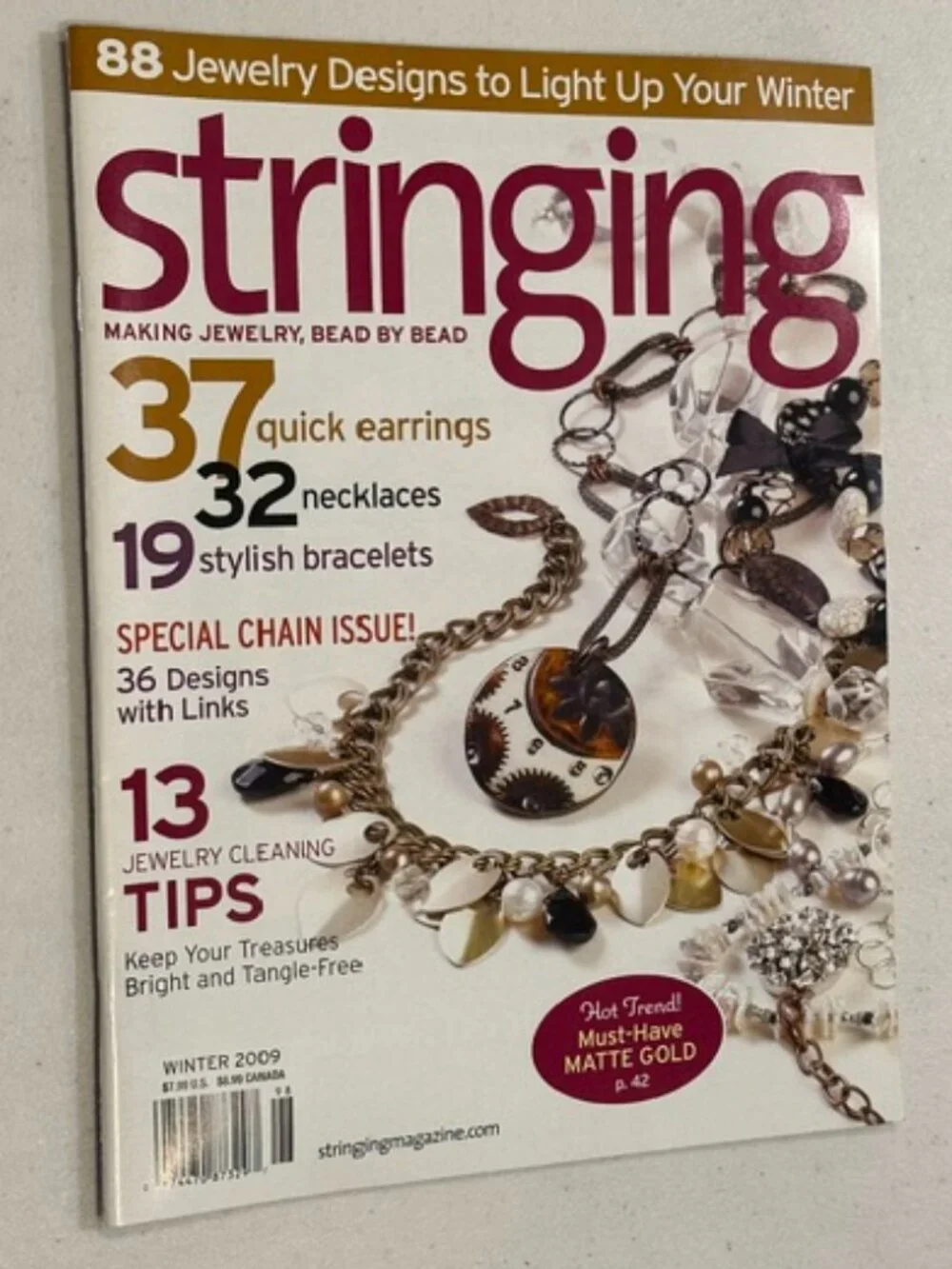 FOUR (4) Issues of Stringing Magazine-Spring, Summer, Fall & Winter 2009